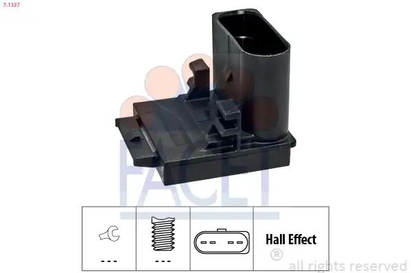 FACET 7-1337 | Debriyaj Pedal Müşürü Hall Sensörü Polo A1 Arona Ibiza Toledo Fabia Rapid 15