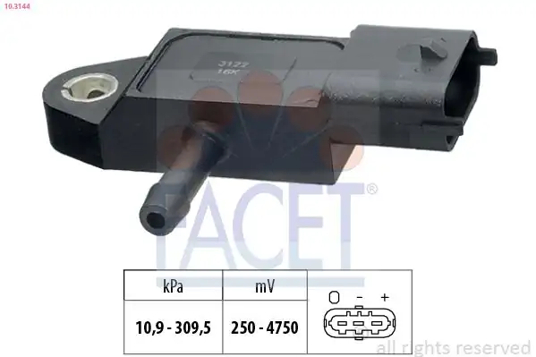 FACET 10-3144 | Turbo Elektrovana Connect 07 14 1 8 TDCI