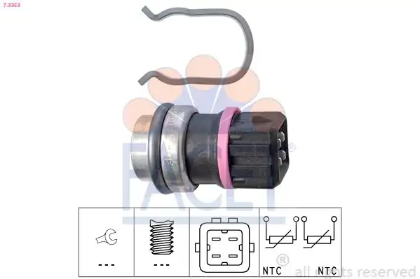 FACET 7-3353 | Hararet Müşürü 4 Kutuplu VW Lt35 LT III 2 5 TDI Ahd Anj Avr 97 07