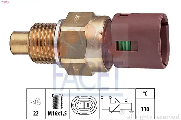 FACET 7-3555 | Fan Müşürü Clio II Kangoo Megane İlaguna İ Scenic İ Traffic Master Movano 92 82 88 78
