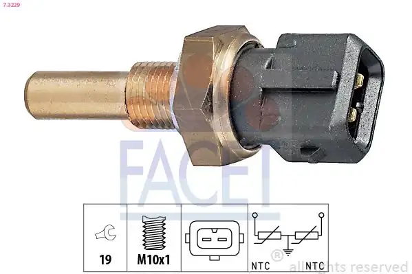 FACET 7-3229 | Sıcaklık Sensörü Cordoba Ibiza Toledo Caddy Golf Jetta Passat A100 A6 A80 A90 82 99