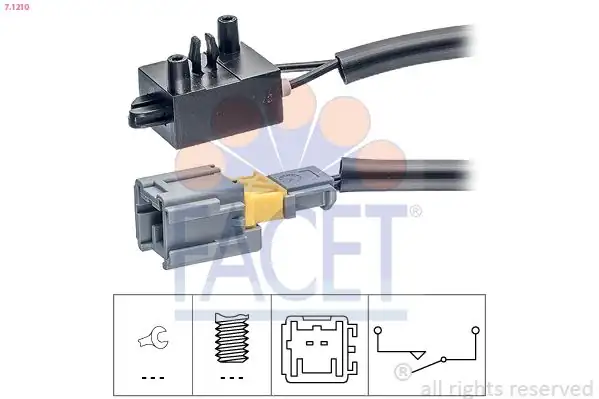 FACET 7-1210 | Fren Müşürü Peugeot Berlingo C2 C3 C4 C5 207 307 308 407 508 Partner 1 6 Hdi 08