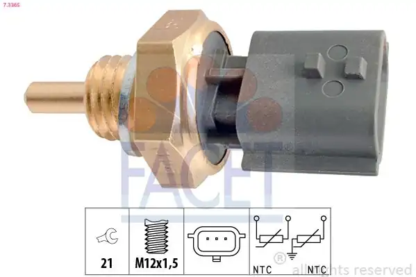 FACET 7-3365 | Hararet Müşürü Dacia Logan Sandero Clio Megane Fluence