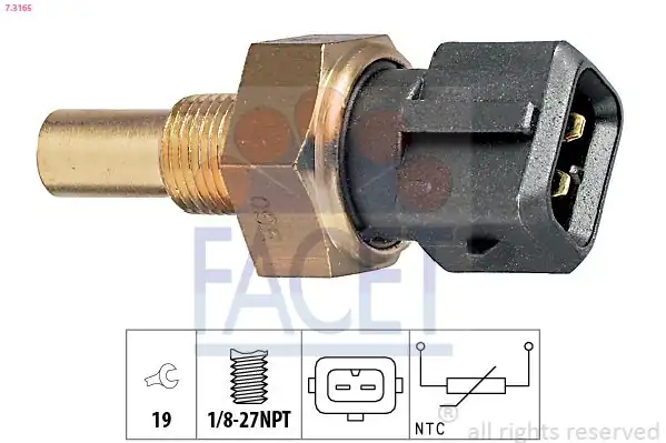 FACET 7-3165 | Hararet Müşürü Escort 1 6 2 0 16v 92 00 Fiesta III 92 95 Focus 98 04 Mondeo 93 00