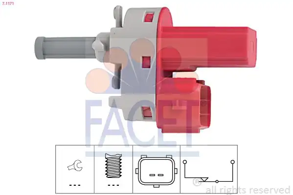 FACET 7-1171 | Fren Debriyaj Pedal Müşürü Focus İ 98 04 Mondeo III 00 07 Fiesta 01 08 Transit 01 14 Jaguar X Type