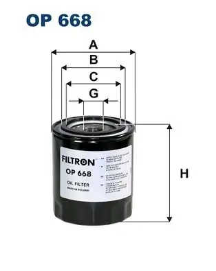 FILTRON OP668 | Şanzıman Yağ Filtresi Man Tgx 18 400 852229