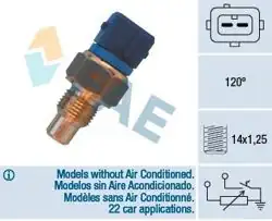 FAE 34460 | Hararet Müşürü Partner/Berlingo Dw8 118°C 2 Fişli 206/306/Xsara 1.9D