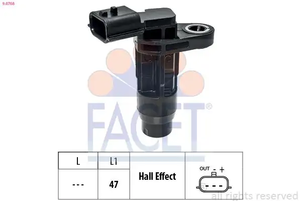 FACET 9-0768 | Sensör Devir Sayısı Clio Megane Kadjar Duster Lodgy Dokker Sandero