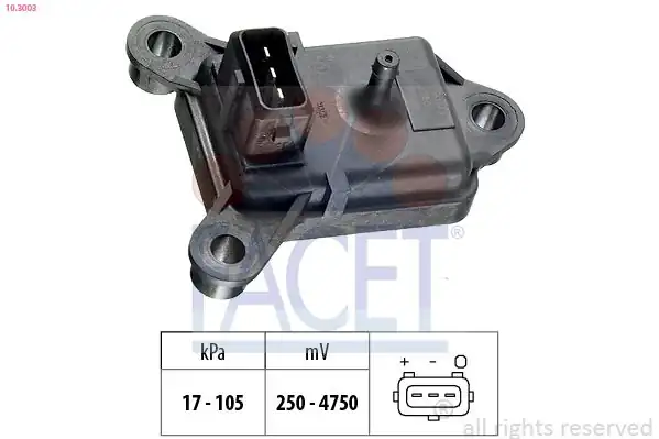 FACET 10-3003 | Hava Basınç Sensörü Brava Fiorino Marea Palio Panda Albea Tempra Tipo Ducato Xsara Jumper 40