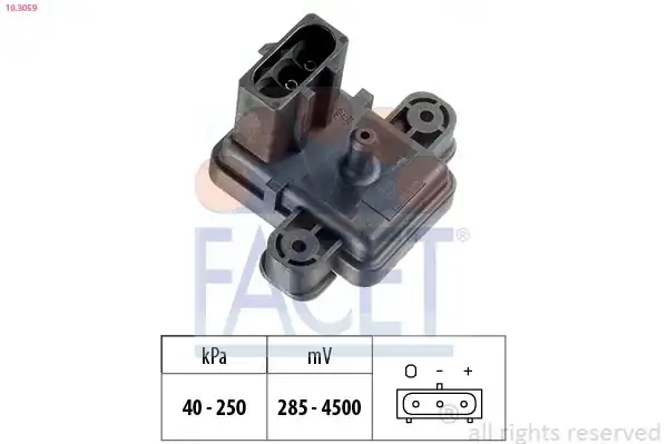 FACET 10-3059 | Dpf Basınç Sensörü Transit T12 T15 2 5 94 00