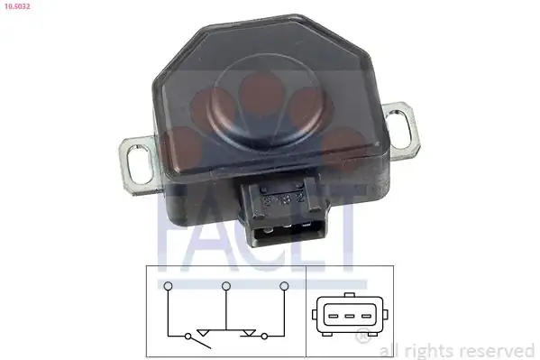 FACET 10-5032 | Gaz Kelebeği Pozisyon Sensörü Bmw E30 86 93 852989