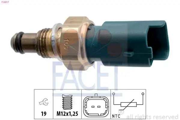 FACET 7-3317 | Mazot Pompa Sıcaklık Müşürü Clio Kangoo Megane 1 5 dCi K9k 3008 307 308 407 5008 C4 C5 2 0hdi