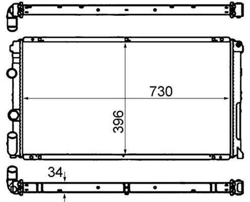 Behr Cr204000s Su Radyatör Renault Master 2 8td Opel Movano 2 8td 8mk376708 451