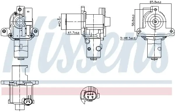 NISSENS 98183 | Egr Valfi Clio III Kangoo III Logan Laguna III Fluence Megane II 105 BG Megane III Thala 1 5 K9k