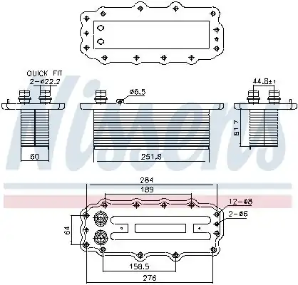 NISSENS 961295 | Turbo Radyatörü Fiat Egea 500 1 0 18 Jeep Renegade 1 0 T GDI 18
