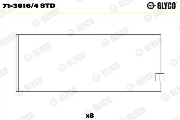 GLYCO 71-3616-4STD | Yatak Kol Volvo 740 940 2 0 1898753