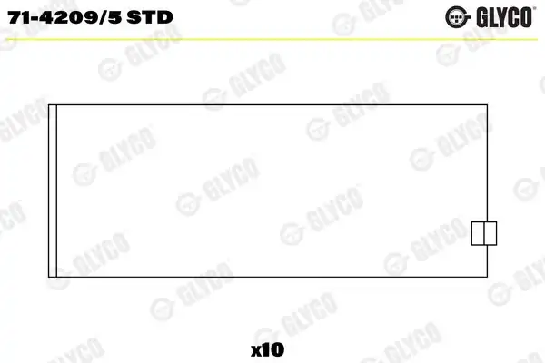 GLYCO 714209-5STD | Kol Yatak Std Fiat Marea 2 0 20v 1996 Bravo 2 0 20v 02 95