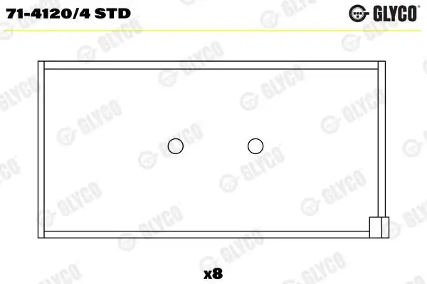 GLYCO 714120-4STD | Kol Yatak Fiat Tempra Tipo Vectra C 2 0i E 91