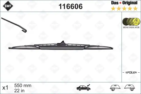 Valeo 116606 Silgi Süpürgesi 55cm Fiesta Mondeo Audi