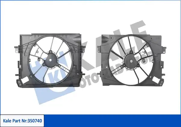 KALE 350740 | Fan Davlumbazı Renault Clio IV 1 5 dCi Dacia Dokker Lodgy Duster Captur 12