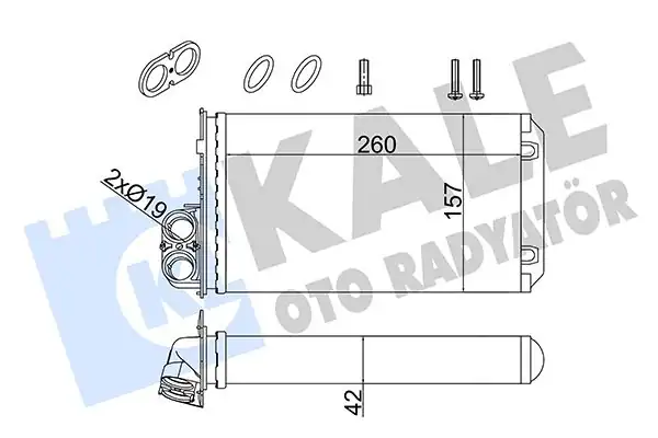 KALE 357245 | Kalorifer Radyatörü Renault Trafic II Opel Vivaro A Nissan Primastar 1 9 2 0 2 5 dCi 01