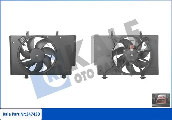 KALE 347430 | Fan Motoru Davlumbaz Ford Fiesta VI B Max Ecosport 1 4 1 6 TDCI Klimalı