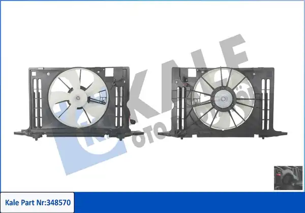 KALE 348570 | Fan Motoru Davlumbaz Toyota Corolla Auris 1 33 1 6 Vvt İ 07 14