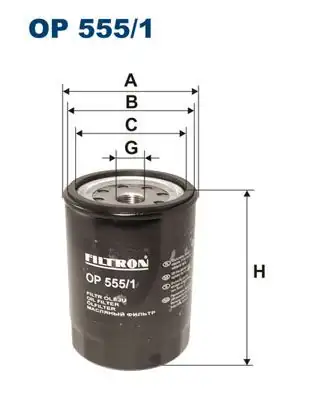 FILTRON OP555-1 | Yağ Filtresi Isuzu