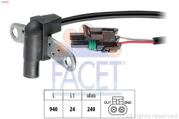 FACET 90010 | Krank Devir Sensörü Renault Clio İ R9 R19 R21 Megane 1 4 1 6 1 7 85
