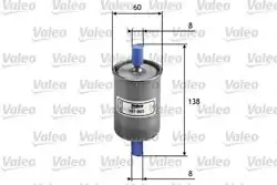 VALEO 587003 | Benzin Filtresi VW Polo III/Hb 1.6 Astra F Vectra A Frontera A B Omega A Uno 70