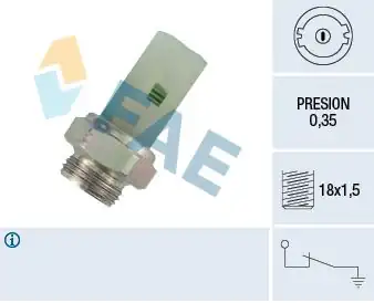 FAE 12380 | Yağ Basınç Müşürü Clio R 11 R 19 21 Safrane 1 7 2 0 93
