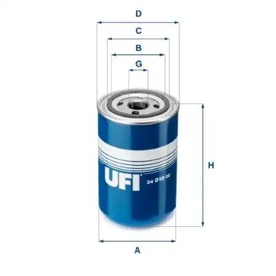 UFI 24-010-00 | Yakıt Filtresi Eski Model Scania 4 Seri 94 114 124 144 96 08