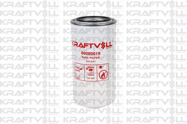 KRAFTVOLL 06080019 | Mazot Filtresi Iveco Daf Ford Cargo Karsan Temsa Bmc Belde Fatıh Probus Procity