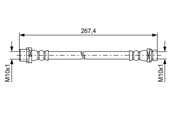 BOSCH 1987481583 | Fren Hortumu E-70 / 71 / 72 F-15 / 16 / 85 / 86 Arka Sağ