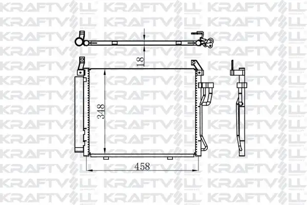 KRAFTVOLL 08060171 | Klima Radyatörü Komple Hyundai İ10 2008 1085981