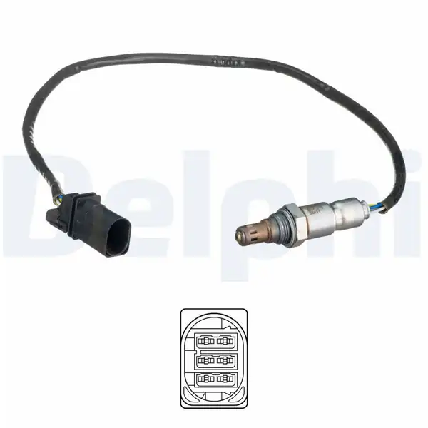 DELPHI ES21079-12B1 | Lambda Sonda Katalitik Öncesi VW Caddy 11 Golf 09 14 Passat 09 15 Audi A3 09 13 Seat Leon 06 13
