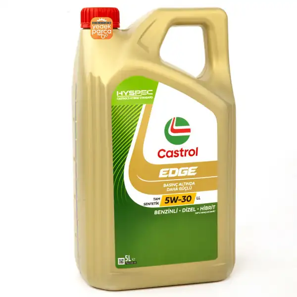 CASTROL 5W30LL-5 | Edge 5W-30 LL Motor Yağı 5 LT Yeni Retro Ambalaj (2025 Üretim)