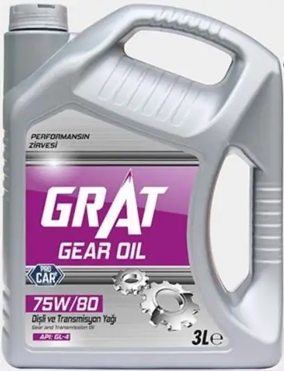 GRAT 75W803LT | Şanzıman ve Direksiyon Yağı 75w80 3 LT Kırmızı Renk ATF 3