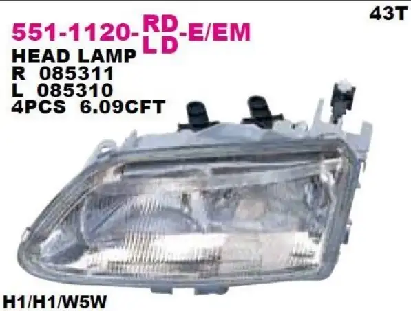 Depo 551 1120r Ld Em Sağ Far Elektrikli Renault Laguna 1 95