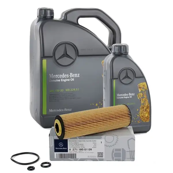 Mercedes W204 Kasa C200 Kompressor Yağ Filtresi Ve Motor Yağı Orijinal