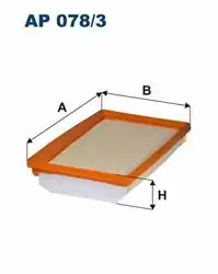 FILTRON AP078-3 | Hava Filtresi 16-Egea 1.3-1.6Mjt Euro6 | 6 Adet