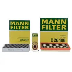 Opel Astra J 1.6 Benzinli 115 BG Filtre Seti Mann Marka