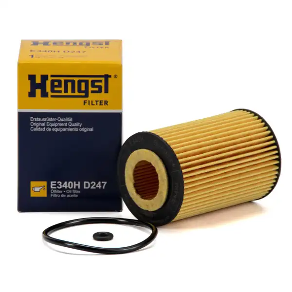 HENGST E340HD247 | Yağ Filtresi Audi A4 A5 A1 A6 Q2 VW Golf7 Caddy T6 1 6 2 0 TDI 12 57060
