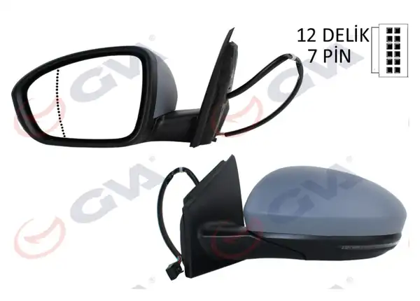 GVA 1011431 | Renault Megane 4 2015- Sol dış Dikiz Aynası Elektrikli