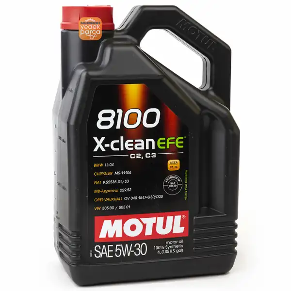MOTUL 8100 X-Clean EFE 5W30 Dexos2 Partiküllü Motor Yağı 4LT 2021 Üretim