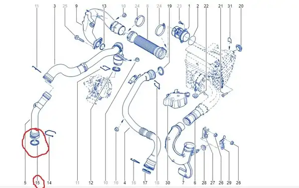 Renault Megane 3 2010- 2015 1.5 dCi Turbo Borusu Oring Contası Mais Marka