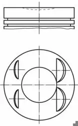 MAHLE 0396500 | Motor Piston Segman P406 P806 P605 R P306 Xsara Xantia Xm II Xu10j4r 2.0 16V 86,00mm (Std) | 1 Adet