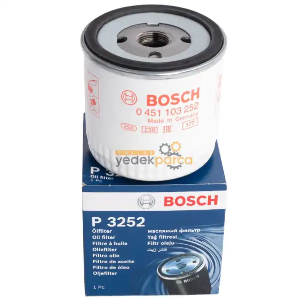 Bosch 0451103252 Yağ Filtresi Ford Connect 2003 2008 1 8 TDCI 90 PS Focus Fiesta Transit Tourneo 98 13