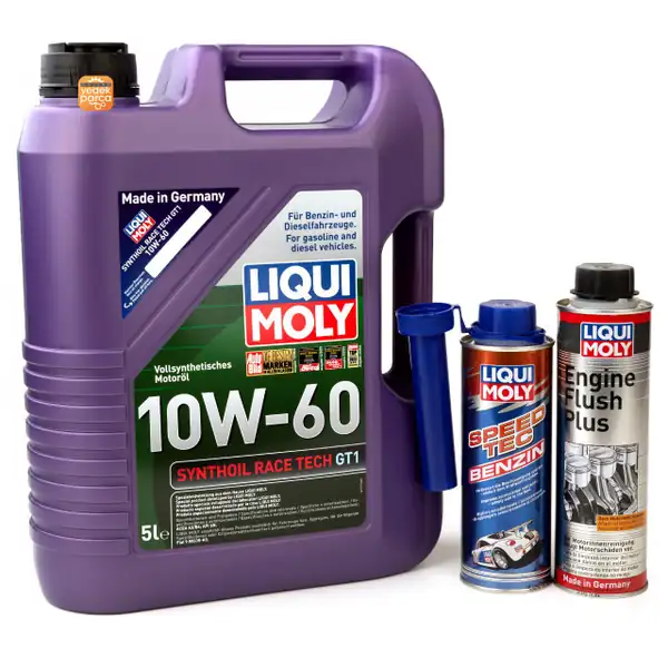 LIQUI MOLY Synthoil Race Tech Gt1 10w60 5 LT LIQUI MOLY Speed Tech Benzin LIQUI MOLY Engine Flush Plus