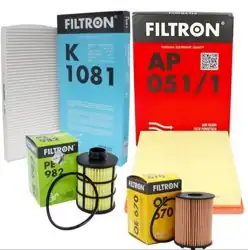 Opel Corsa C 1.3 Dizel Periyodik Bakım Filtre Seti (Tırnaklı Tip) Filtron Marka